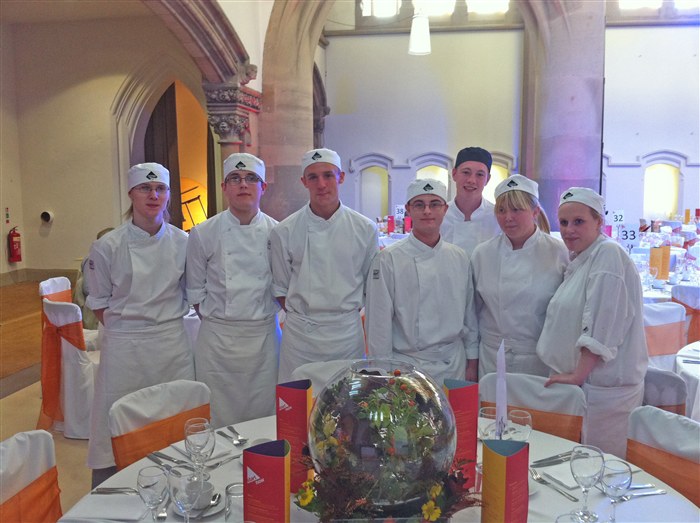 A group of students involved in the event.